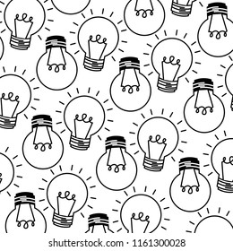 light bulbs energy electricity pattern