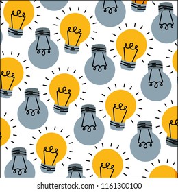 light bulbs energy electricity pattern
