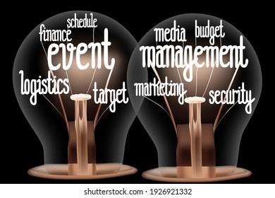 Light Bulbs with Event Management Concept