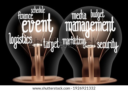 Light Bulbs with Event Management Concept