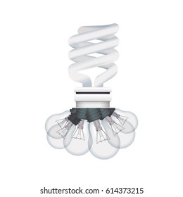 light bulbs fluorescent incandescent