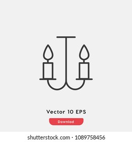 light bulbs icon vector, light symbol. Modern flat vector iillustration for web and mobile app