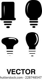 Light Bulbs Icons , vector Light Bulbs illustration on white background 