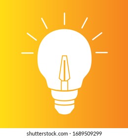 Light Bulbs. Idea concept illustration. Vector.