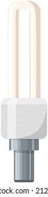 Light bulbs and lamps. Electric LEDs and incandescent lamps or energy-saving lighting fixtures. Light bulbs with different base shapes. Electrical appliances for creating interior light