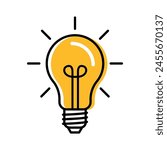 Light bulbs on white background