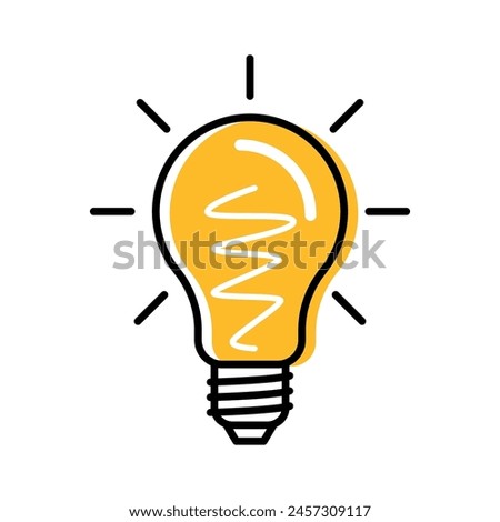 Light bulbs on white background