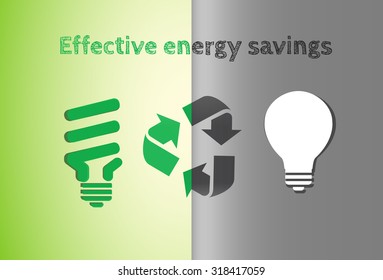 Light bulbs.The bulbs, saving energy.
