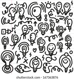 light bulbs, symbol of ideas