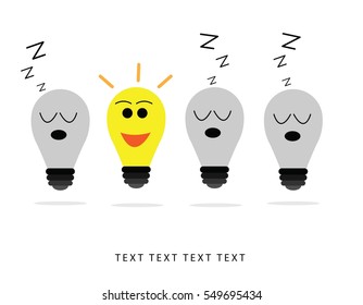 Light bulbs vector