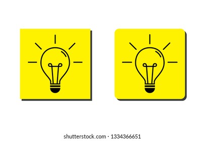 Light Bulbs vector. Idea concept illustration.