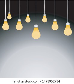 Light bulbs vector illustration design