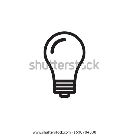 Light buld icon, Idea icon, lamp icon vector