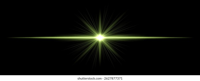 Light burst. Golden flash with vertical line glow, high-energy ray effect, strong horizontal highlight, dramatic light concept.