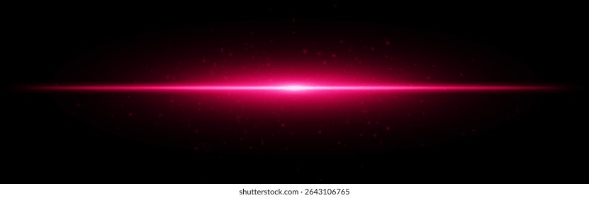 Ícone de conjunto de intermitência luminosa. Flash horizontal Aqua com partículas sutis e feixe de gradiente no fundo escuro, perfeito para temas de interface digital ou tecnológica.