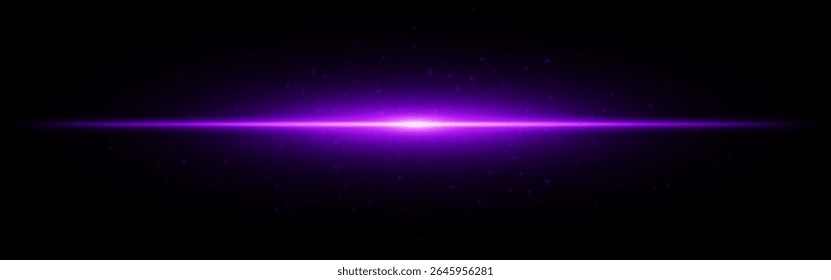 Ícone de conjunto de intermitência luminosa. Flash horizontal Aqua com partículas sutis e feixe de gradiente no fundo escuro, perfeito para temas de interface digital ou tecnológica.