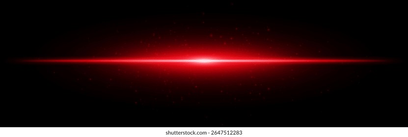 Light burst set icon. Aqua horizontal flash with subtle particles and gradient beam on dark background, perfect for tech or digital interface themes.