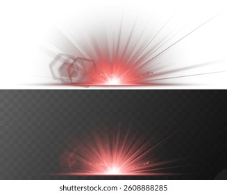 Light burst shines intensely, radiating luminous star energy. Lens reflection glows softly, perfect for modern web UI. Translucent flare adds smooth glow to elegant designs.