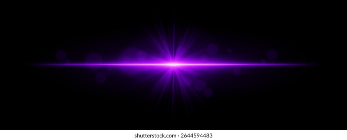 Estalló la luz. Flash en forma de estrella con rayos radiales y bokeh suave sobre fondo negro, ideal para efectos de magia, fantasía o resplandor romántico.