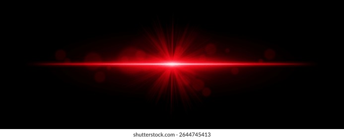Light burst. Star-shaped flash with radial rays and soft bokeh on black background, ideal for magic, fantasy or romantic glow effects.