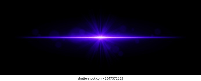 Estalló la luz. Flash en forma de estrella con rayos radiales y bokeh suave sobre fondo negro, ideal para efectos de magia, fantasía o resplandor romántico.