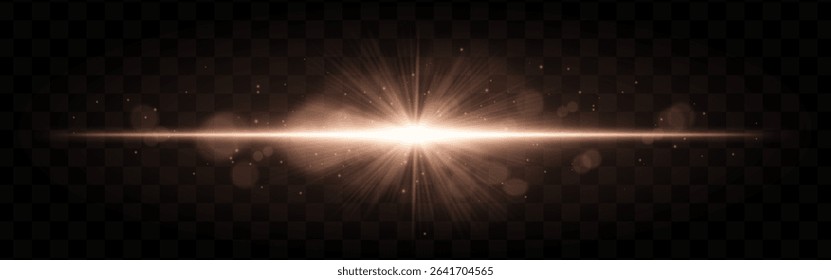 Light burst. Teal radiant glow with burst rays and soft floating sparkles on checkered transparent background, suitable for sci-fi themes.