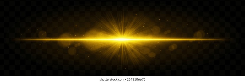 Light burst. Teal radiant glow with burst rays and soft floating sparkles on checkered transparent background, suitable for sci-fi themes.
