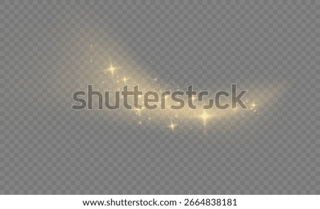 Light bursts like a star explosion scattering sand and bokeh as particles rain down in a festive card decoration with shine and glitter


