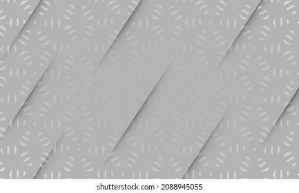 Light Business Abstract Layout Background. White Technology Pattern Effect Design. Bright Elegant Vector Art Wallpaper. Grey Line Graphic Banner Background.