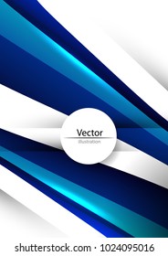 Light business background, white and blue color. Vector design.