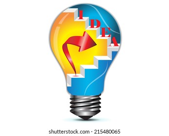 Light business idea.Vector