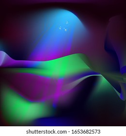 Light and butterfly in the cave