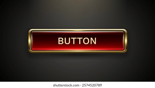 Light button, frame label, event bar casino, show signboard. Vector illustration