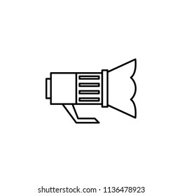 light for camera. Element of job lighting icon for mobile concept and web apps. Thin line light for camera can be used for web and mobile on white background