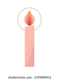 light candle bright isolated icon