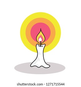 light candle cartoon