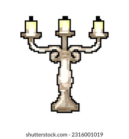 light candlestick vintage game pixel art retro vector. bit light candlestick vintage. old vintage illustration