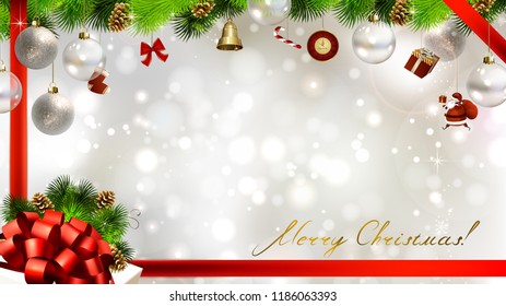 Fondo navideño ligero con baudibles