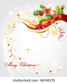 Light Christmas background. Eps 10