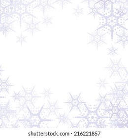 Light christmas background wallpaper with snowflakes 