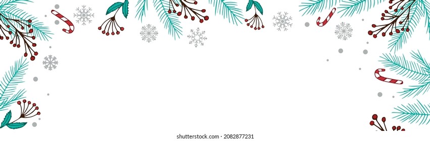 Light Christmas background web chalon for advertising materials, postcards - Vector illustration