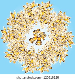light Christmas wreath