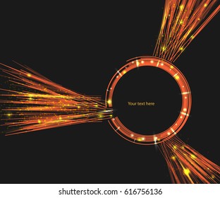 light circle banner for your text