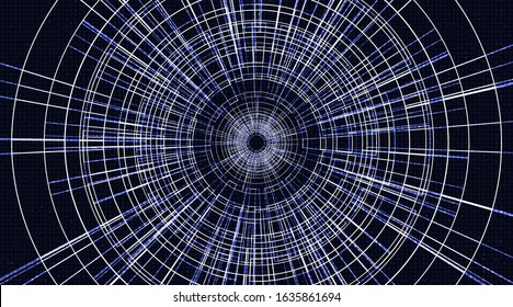 Light Circle Circuit Microchip on Technology Background,Hi-tech Digital and security Concept design,Free Space For text in put,Vector illustration.