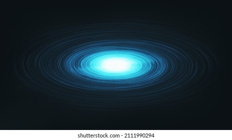 Light Circle Spiral Black hole on Galaxy background with Milky Way spiral,Universe and starry concept design,vector