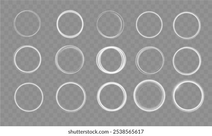 Light circle white swirl. Curved white line light effect. Darkening of the moon. Flash vector semicircle and spark light effect. Podium, radial platform.	