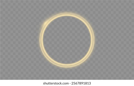 Light circle yellow swirl. Curved white line light effect. Darkening of the moon. Flash vector semicircle and spark light effect. Podium, gold radial platform.	
