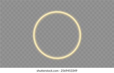 Light circle yellow swirl. Curved white line light effect. Darkening of the moon. Flash vector semicircle and spark light effect. Podium, gold radial platform.	
