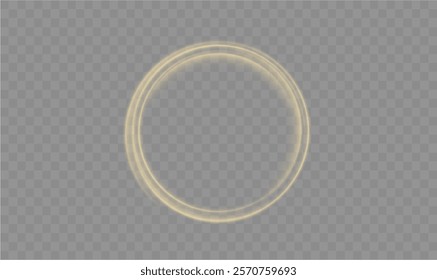 Light circle yellow swirl. Curved white line light effect. Darkening of the moon. Flash vector semicircle and spark light effect. Podium, gold radial platform.	
