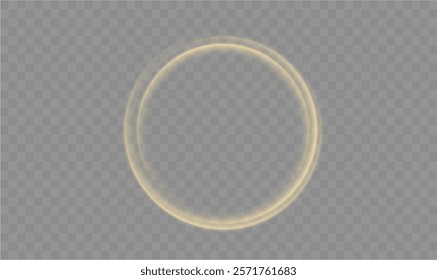 Light circle yellow swirl. Curved white line light effect. Darkening of the moon. Flash vector semicircle and spark light effect. Podium, gold radial platform.	
